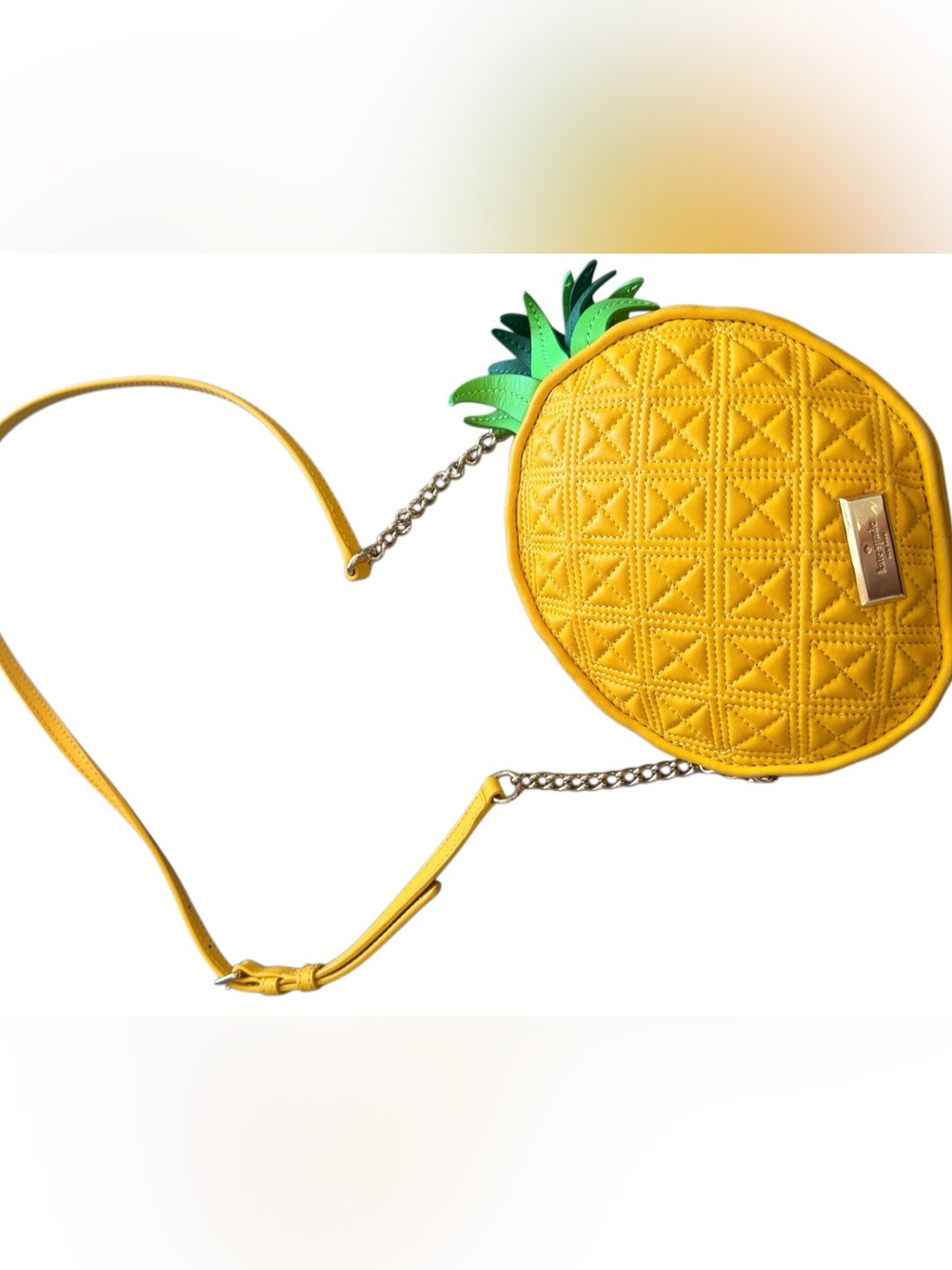 🍍Kate Spade WING IT PINEAPPLE CROSS-BODY SHOULDER CLUTCH HANDBAG 🍍NWOT